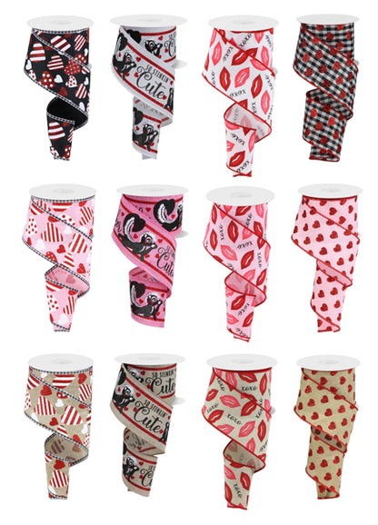 2.5" Valentine Ribbon: Assortment (10 Yards)