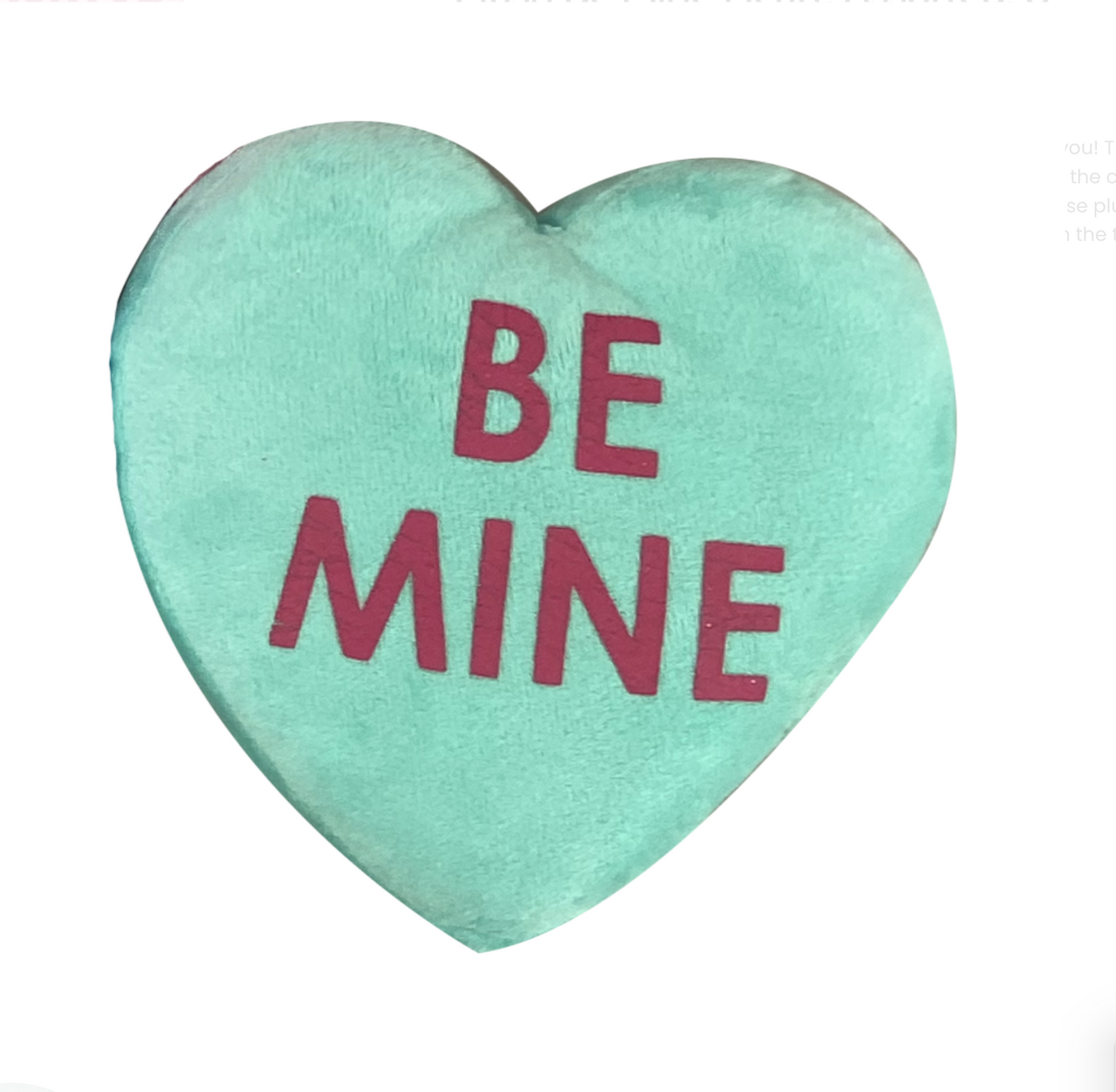 8" Plush "Be Mine" Heart