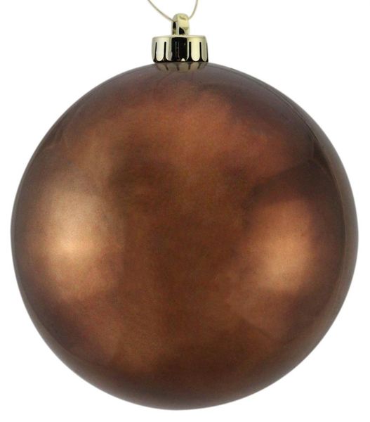 8" (200mm) V.P. Smooth Ball Shiny Chocolate Brown