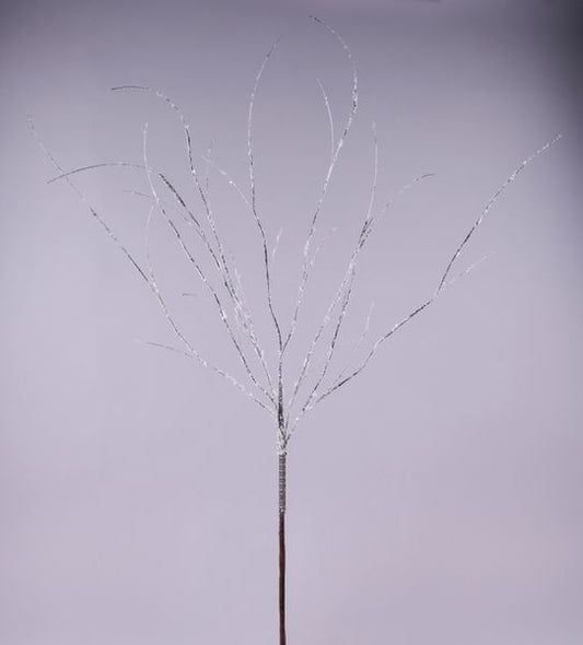 42" Birch Twig Spray w/ Snow Brown