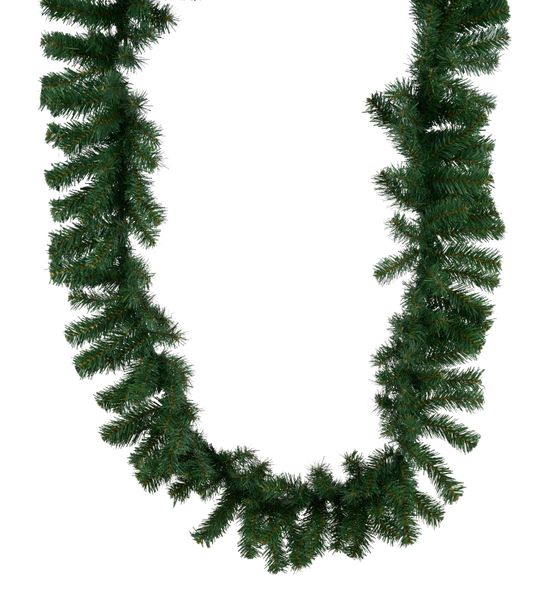 9'x10" PVC Pine Garland - Green