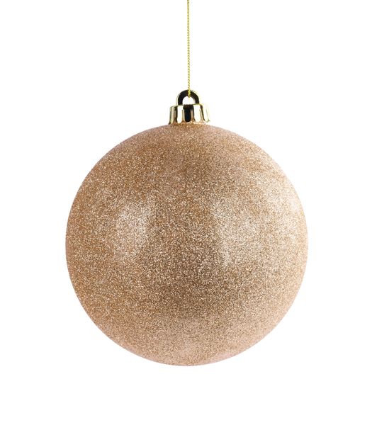 6" (150mm) Glittered Ball Champagne