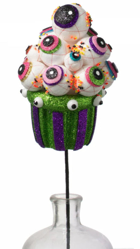 19" Halloween Eyeballs Cupcake Pick