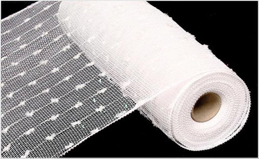 10.25" Snowball Mesh: White (10 Yards)