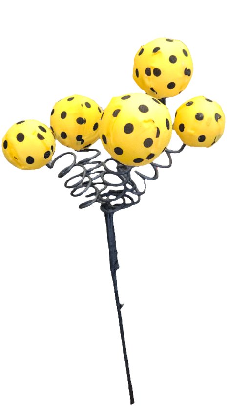 16" Fabric Polkadot Ball Pick