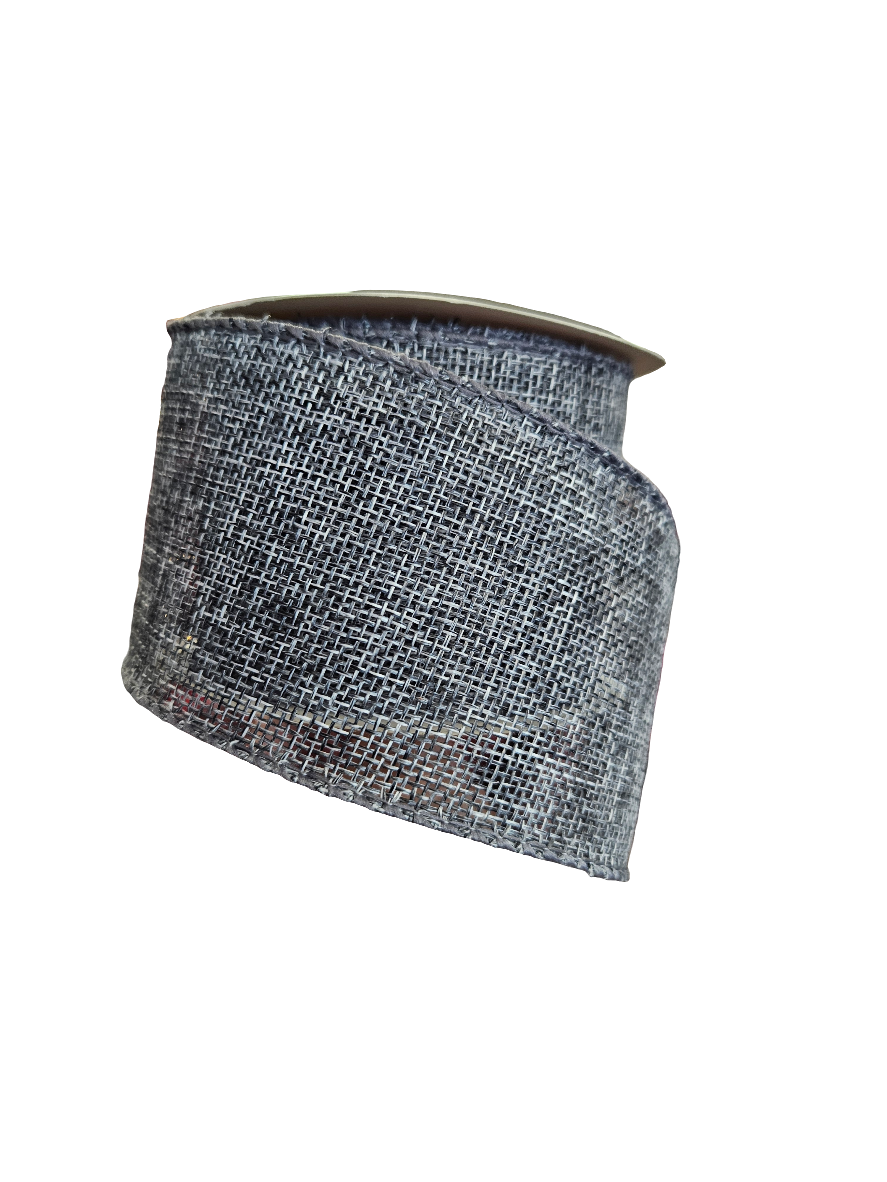 2.5" Solid Color Burlap Ribbon (10 Yards)