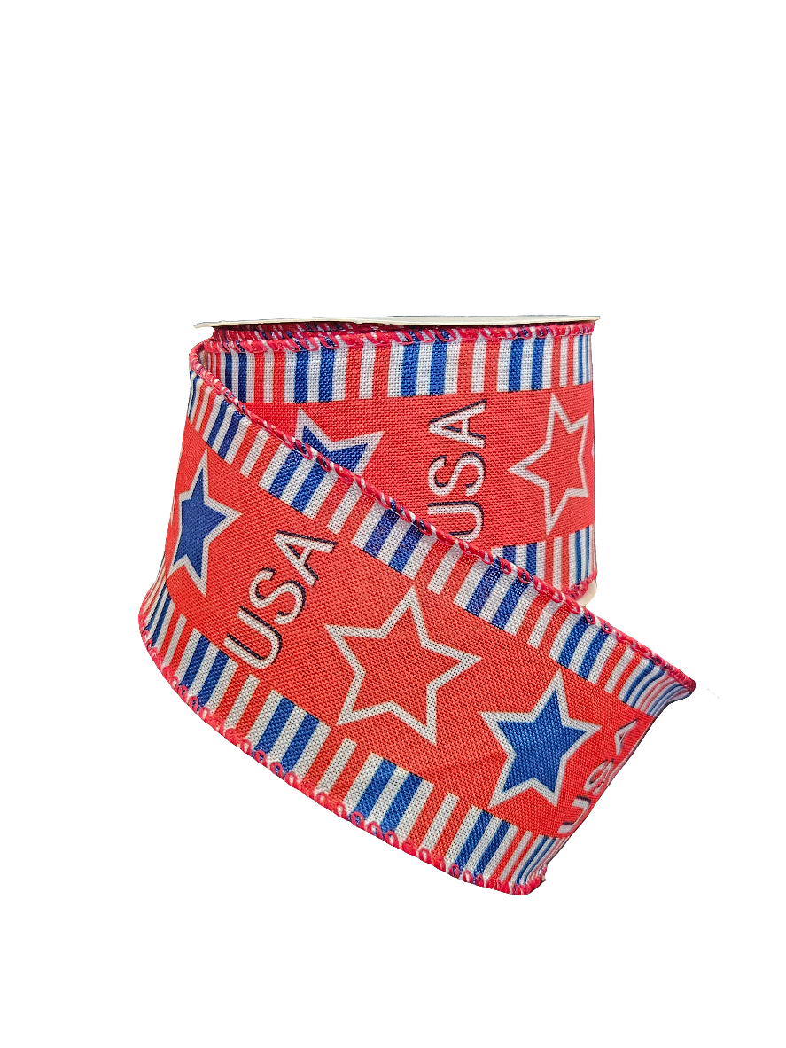 2.5" 4th of July Theme Ribbon: Assortment (10 Yards)