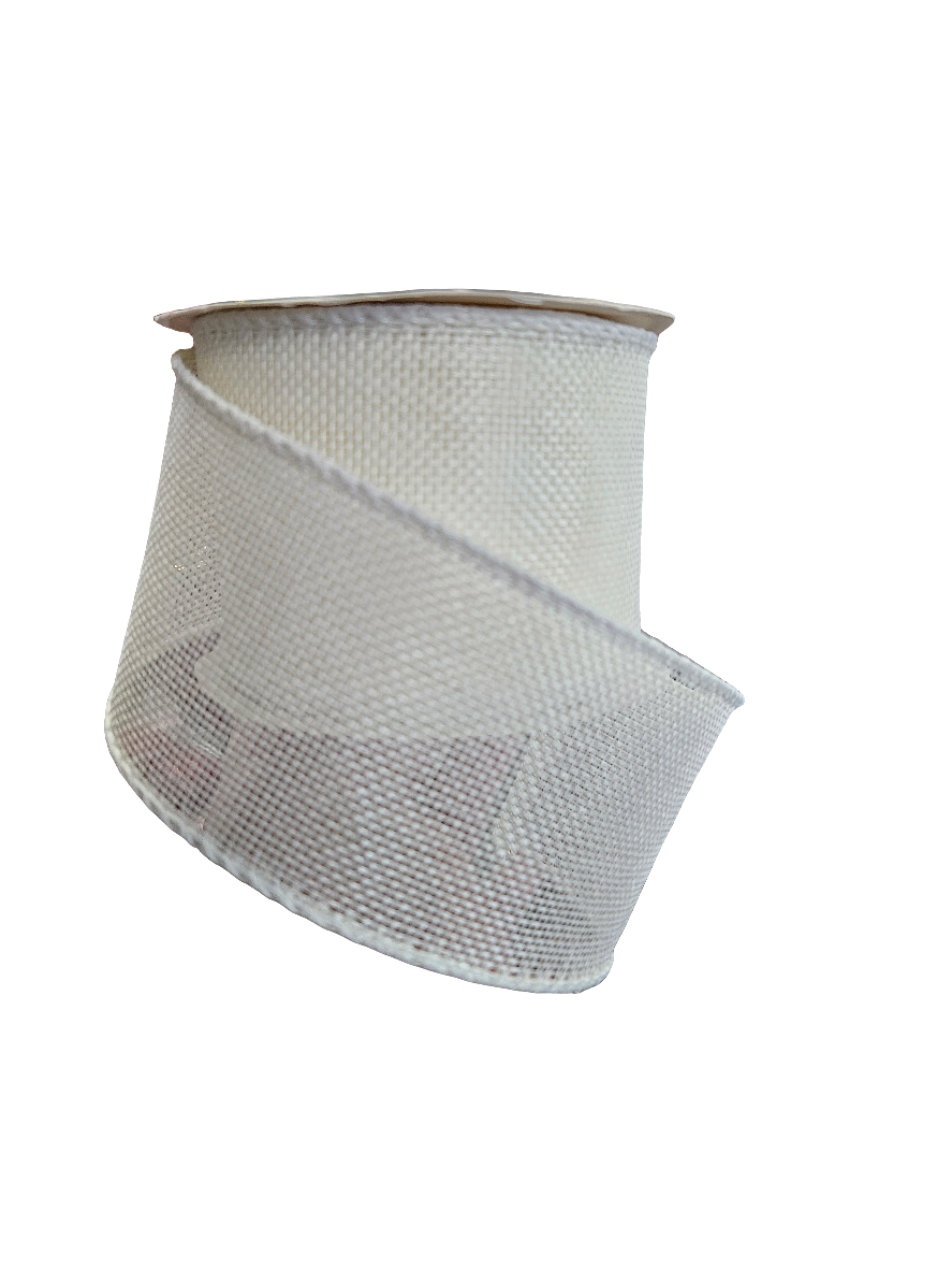 2.5" Solid Color Burlap Ribbon (10 Yards)