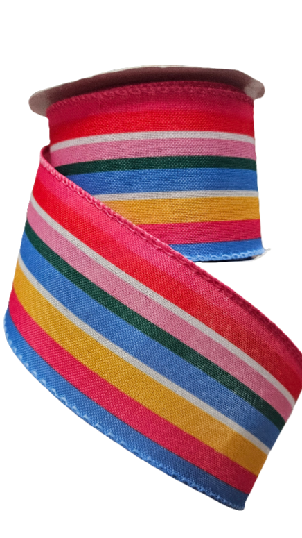 2.5" Horizontal Large Striped Ribbon (10 Yards)
