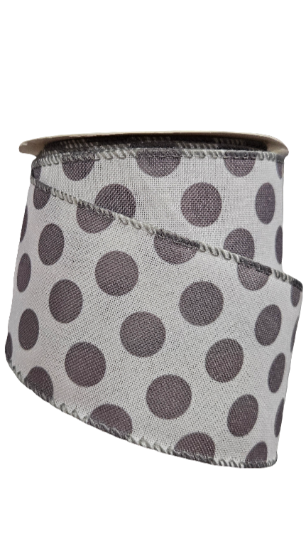 2.5" Polka Dot Ribbon (10 Yards)