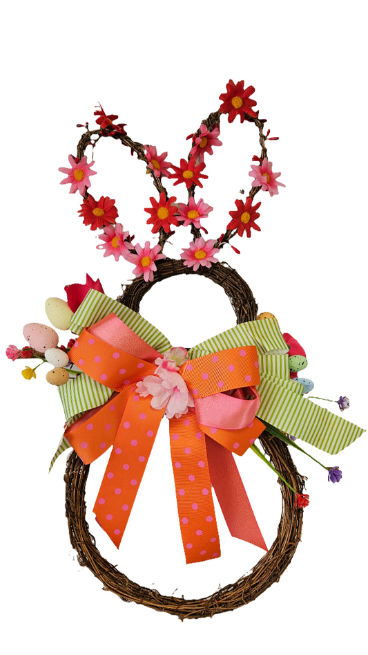 21" Grapevine Bunny Door Hanger