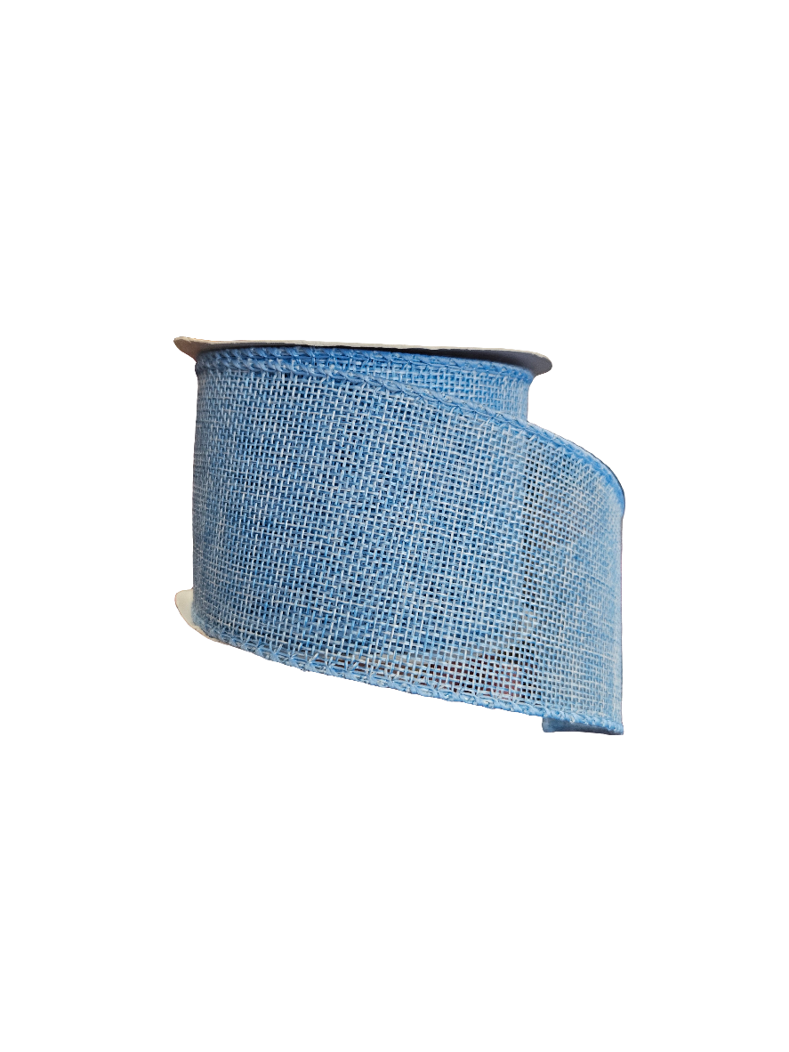2.5" Solid Color Burlap Ribbon (10 Yards)