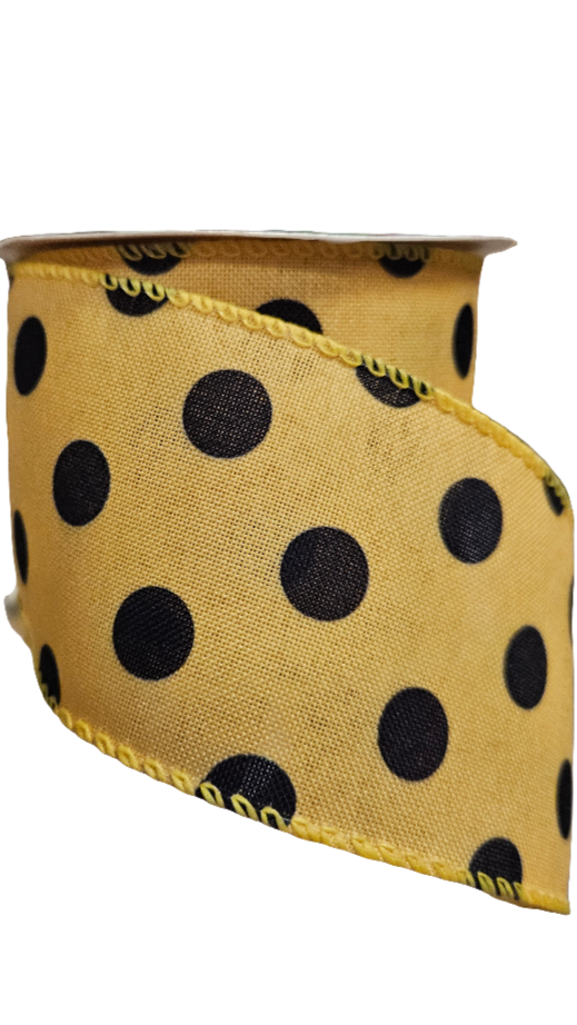 2.5" Polka Dot Ribbon (10 Yards)