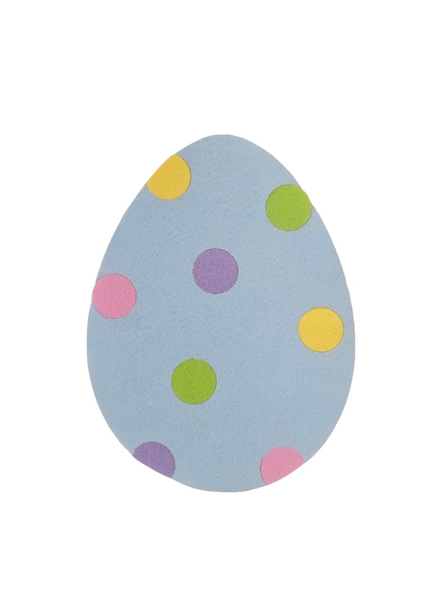 12.5"H Felt/Foam Large Dot Eggs