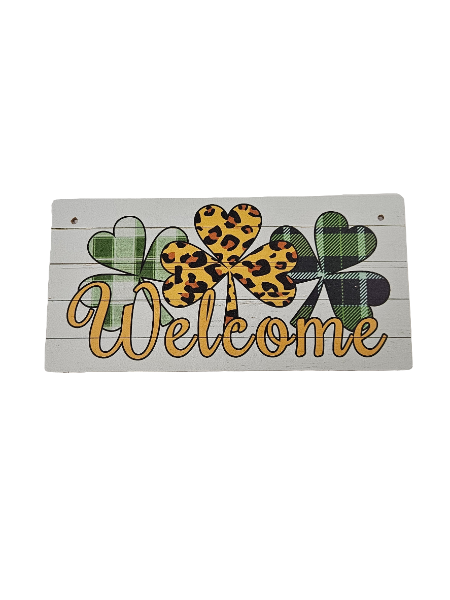 8"x4" St. Patty's Day Rectangle Sign: Assortment