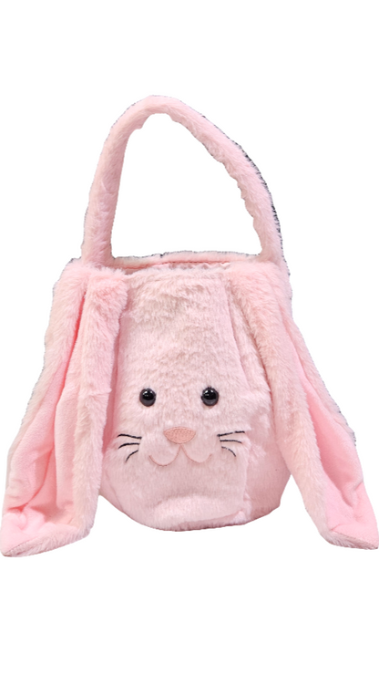 Furry Bunny Easter Basket/Bag