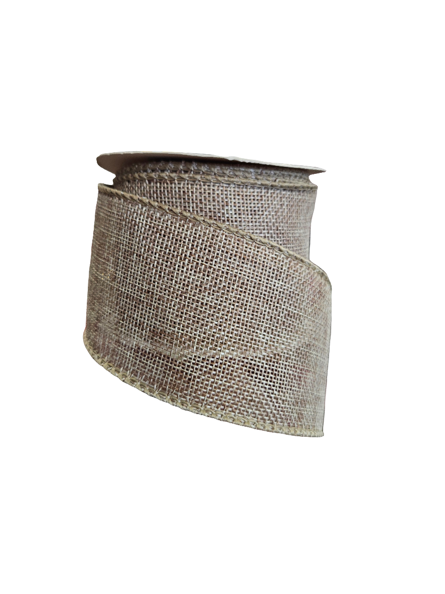 2.5" Solid Color Burlap Ribbon (10 Yards)