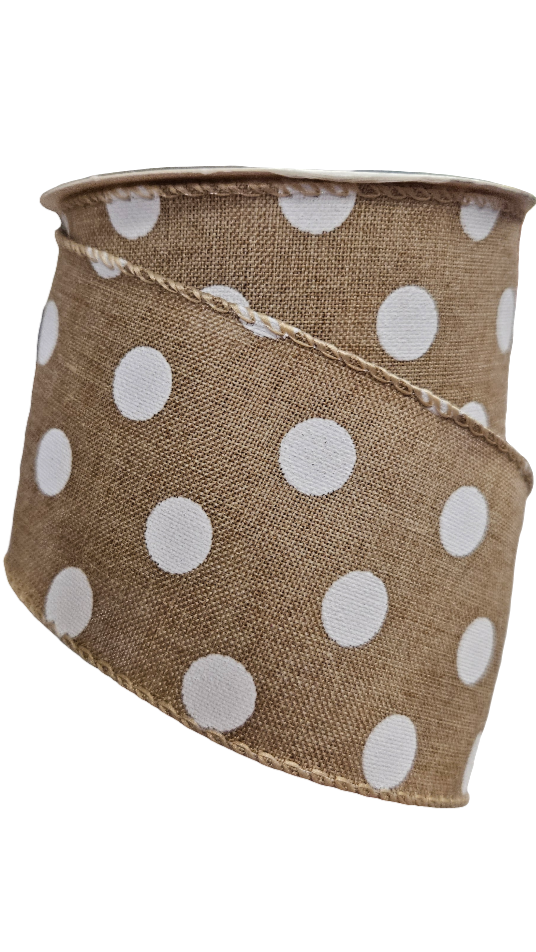 2.5" Polka Dot Ribbon (10 Yards)