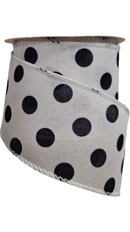 2.5" Polka Dot Ribbon (10 Yards)