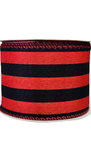 2.5" Horizontal Large Striped Ribbon (10 Yards)