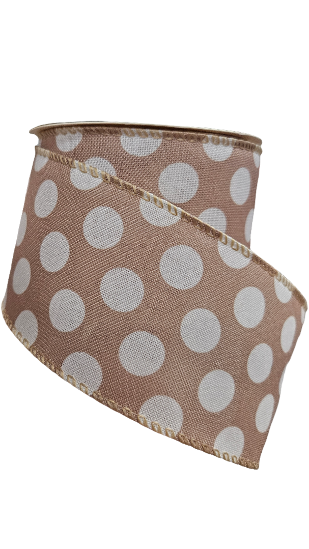 2.5" Polka Dot Ribbon (10 Yards)