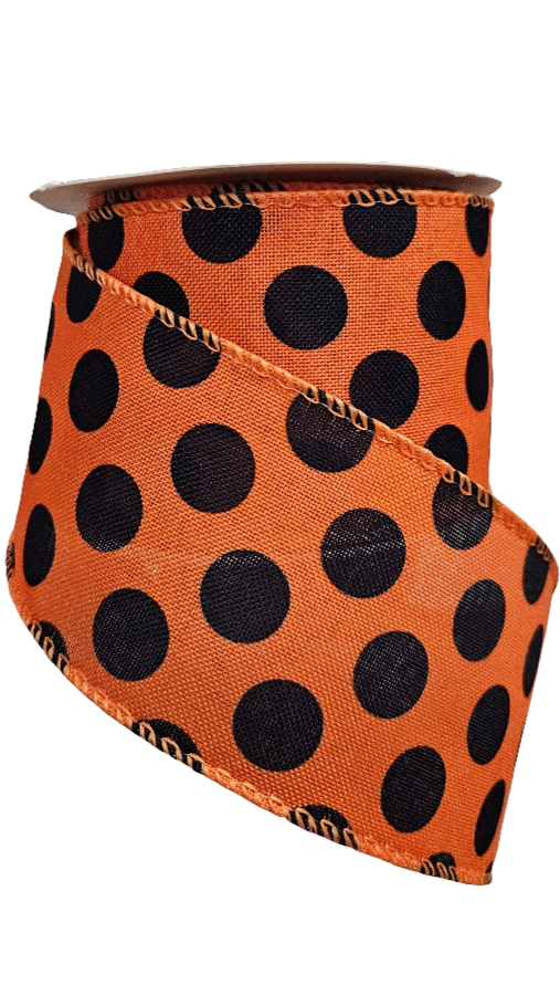 2.5" Polka Dot Ribbon (10 Yards)