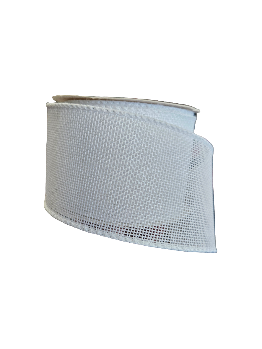 2.5" Solid Color Burlap Ribbon (10 Yards)
