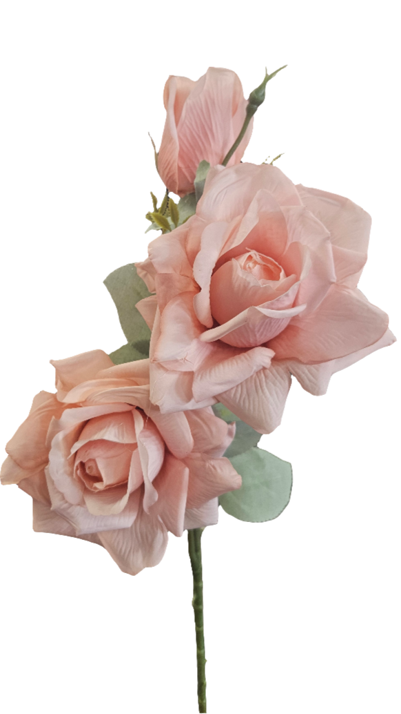 26" 3 Bud Rose Stem