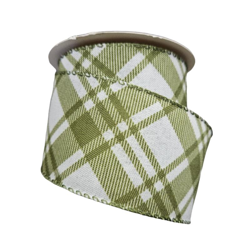 2.5" Madras Plaid Ribbon: Assortment (10 Yards)