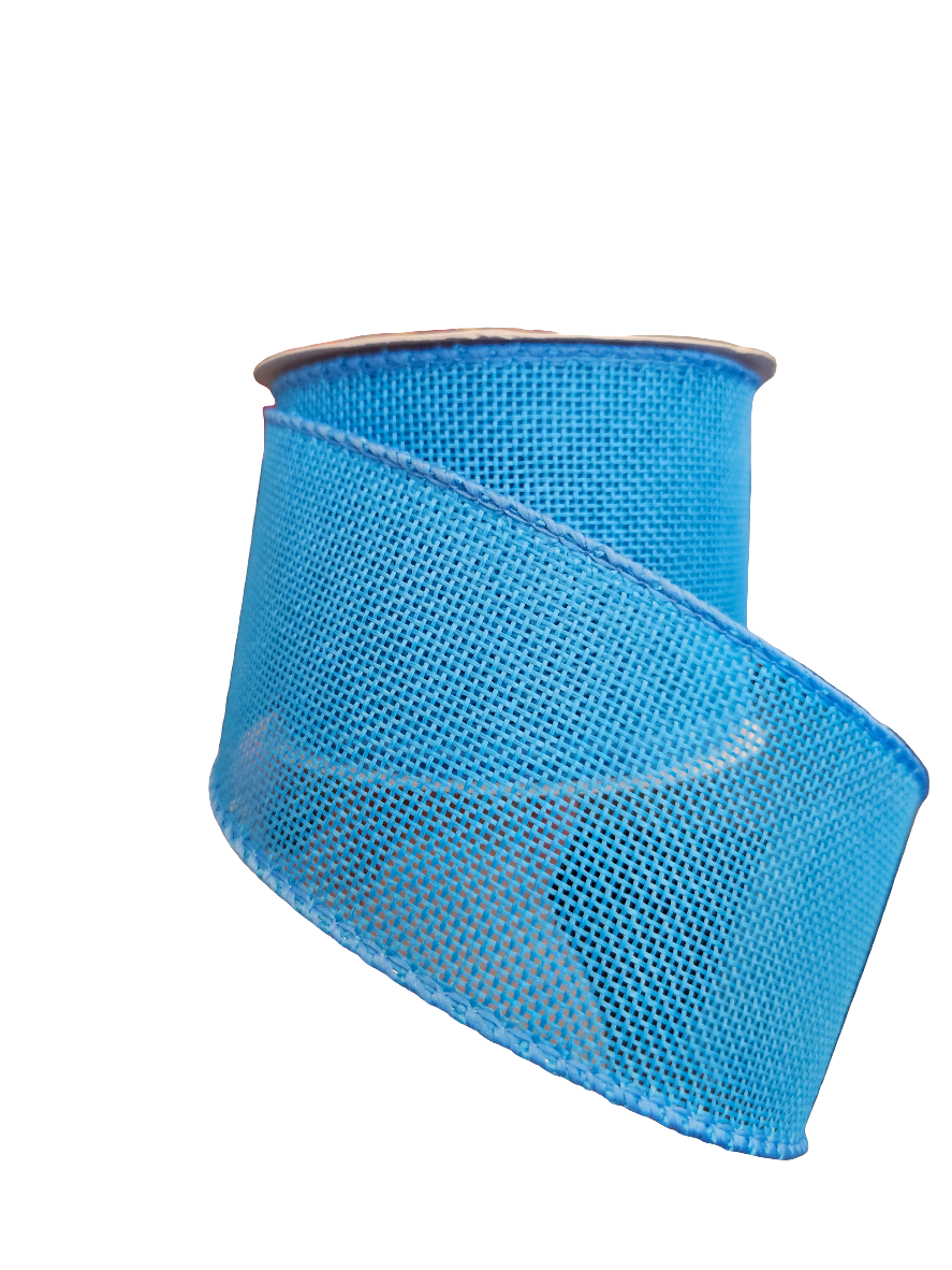 2.5" Solid Color Burlap Ribbon (10 Yards)