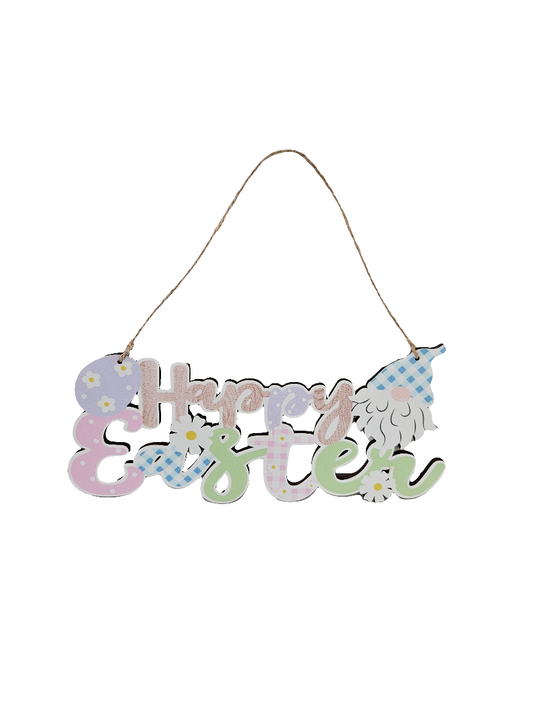 Easter Wooden Hanging Ornament