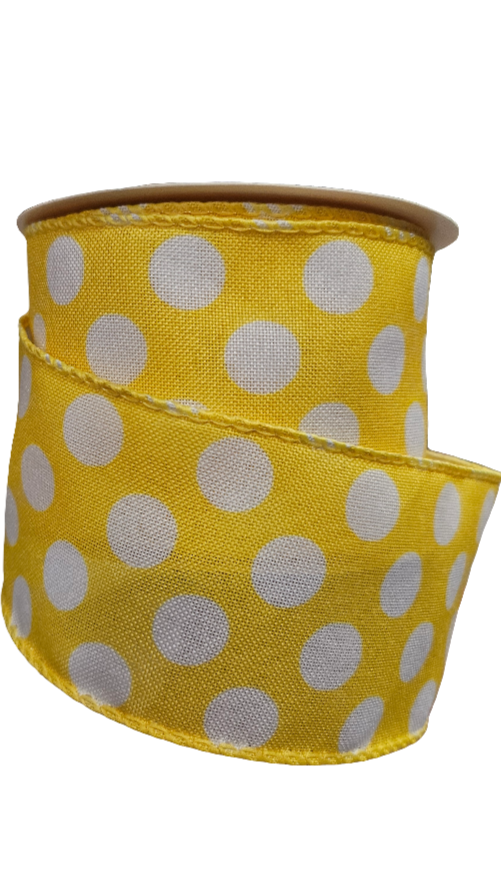 2.5" Polka Dot Ribbon (10 Yards)