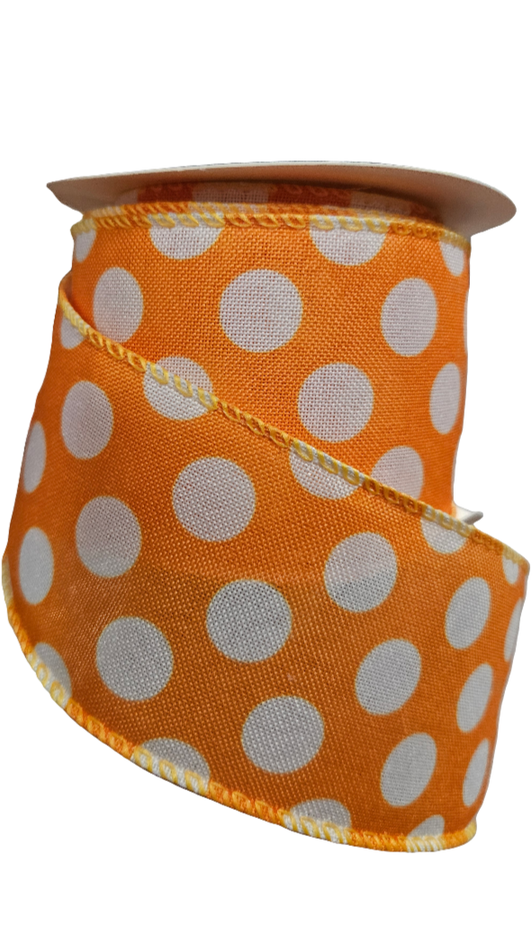2.5" Polka Dot Ribbon (10 Yards)