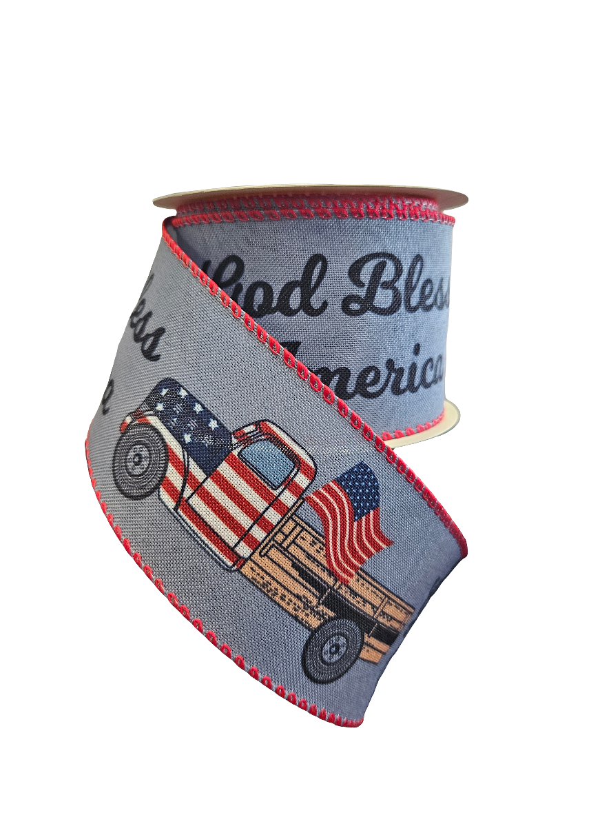2.5" 4th of July Theme Ribbon: Assortment (10 Yards)