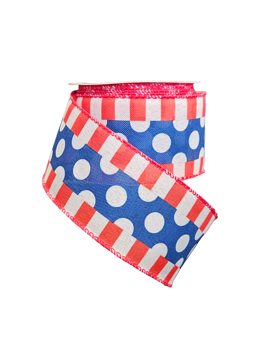 2.5" 4th of July Theme Ribbon: Assortment (10 Yards)