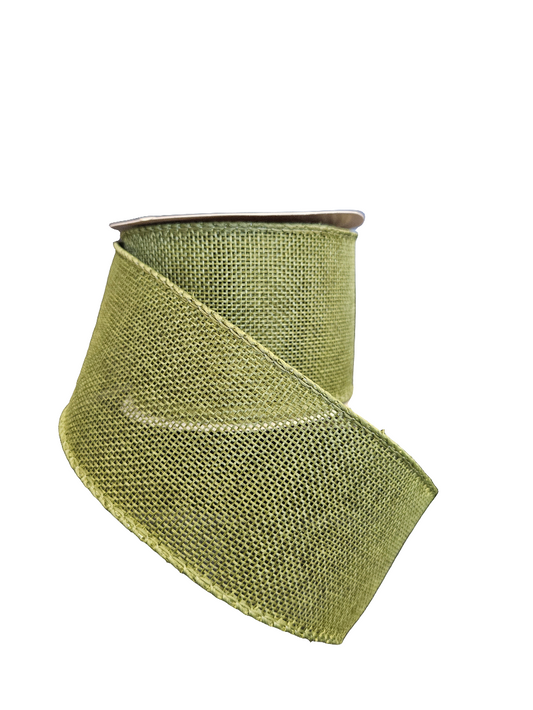 2.5" Solid Color Burlap Ribbon (10 Yards)