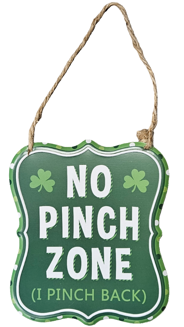 7" x 6" Embossed Tin St. Patrick's Day Sign: Assortment