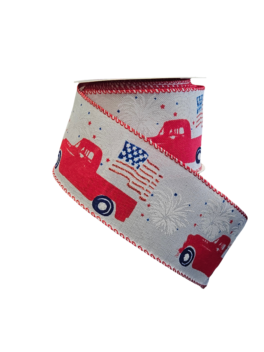 2.5" 4th of July Theme Ribbon: Assortment (10 Yards)