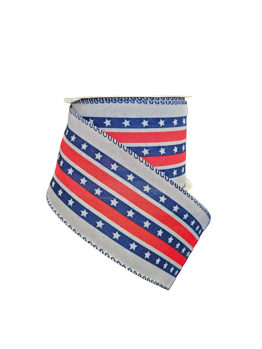 2.5" 4th of July Theme Ribbon: Assortment (10 Yards)