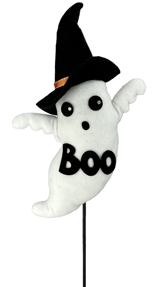 24" Boo Ghost w/Hat Spray