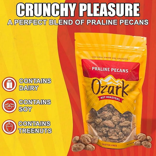 Ozark Nut Roasters Praline Pecans 3oz Bag