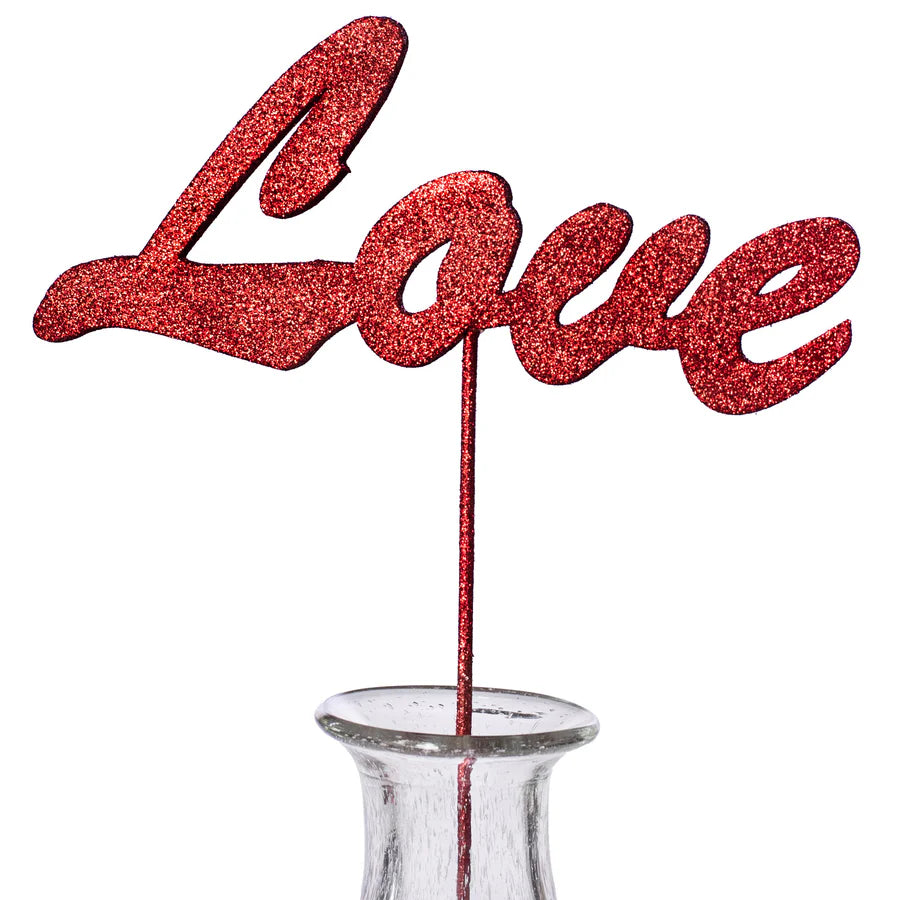 16" Glitter Love Pick