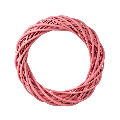16" Willow Vine Wreath: Pink