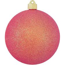 6" Shatterproof Ornament: Fire Glitter