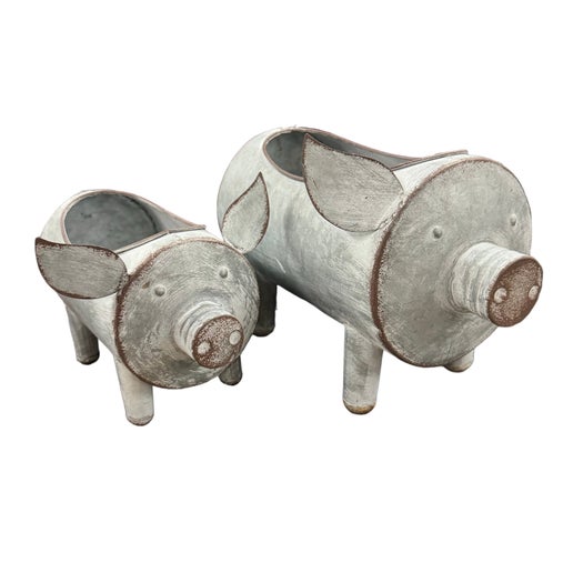 Piggy Planters Set Of 2