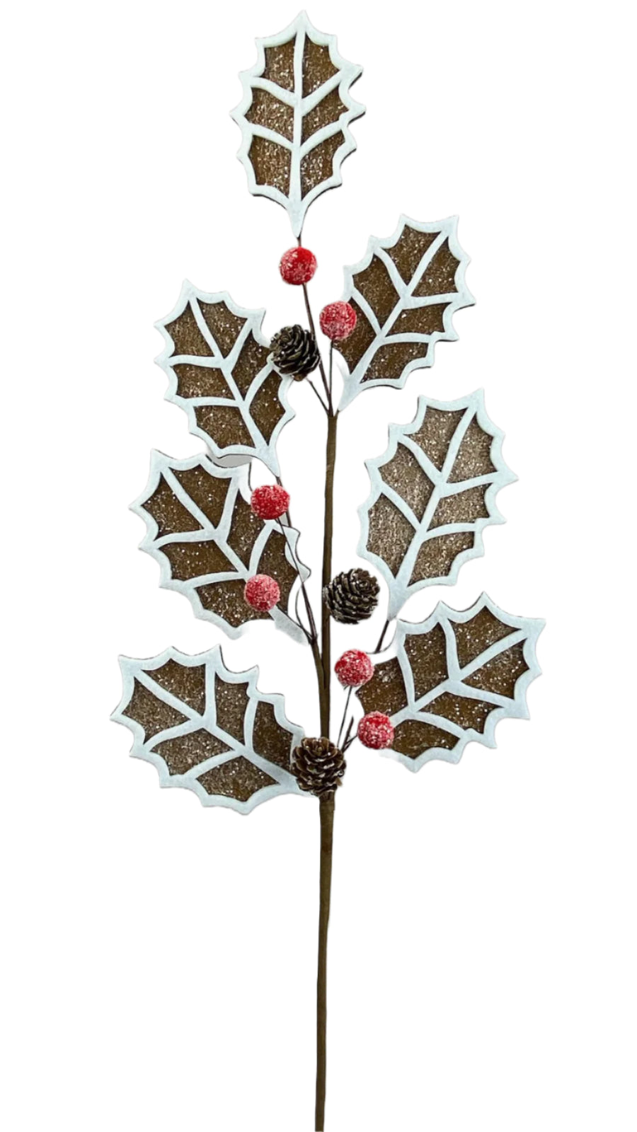 30" Holly Leaves Cookie Spray